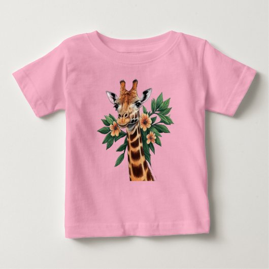 T-shirt en jersey fin pour bébés ベビーTシャツ (正面)