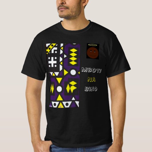 T-shirt en lingala - Mbote na bino Tシャツ (正面)