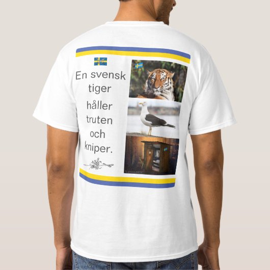 T-shirt — En svensk tiger Tシャツ (裏面)