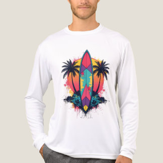 T-shirt En Tri-matière Vintage Tropical Summer Vib トライブレンドＴシャツ