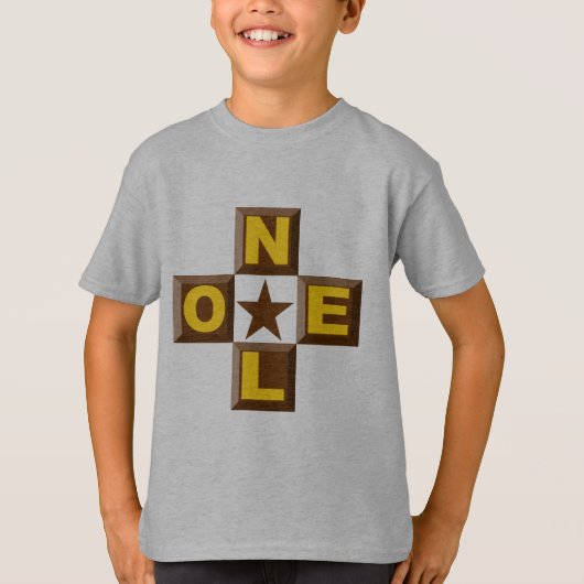 T-shirt enfant acier clair DESIGN NOEL Tシャツ (正面)