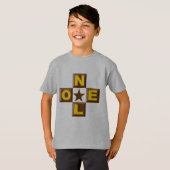 T-shirt enfant acier clair DESIGN NOEL Tシャツ (正面フル)
