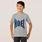 T-shirt enfant acier clair manches courtes NOEL Tシャツ (正面フル)