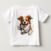 T-shirt enfant Puppy Love Chronicles ベビーTシャツ (裏面)
