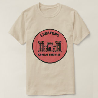 T-shirt Essayons Combat Engineer Badge Tee Tシャツ