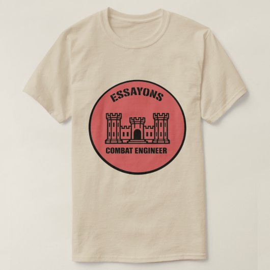 T-shirt Essayons Combat Engineer Badge Tee Tシャツ (デザイン正面)