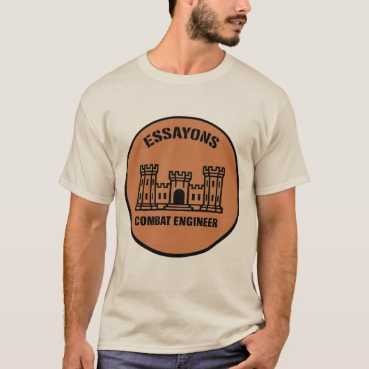 T-shirt Essayons Combat Engineer Badge Tee Tシャツ (正面)