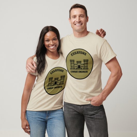 T-shirt Essayons Combat Engineer Badge Tee Tシャツ (ユニセックス)