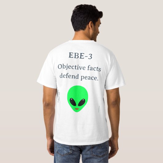 T-shirt — ET for peace Tシャツ (裏面フル)