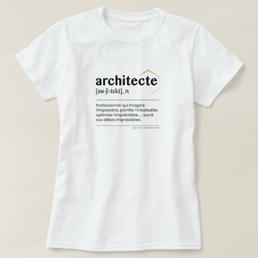 T-shirt femme Architecte Tシャツ (デザイン正面)