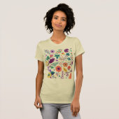 T-Shirt femme Floralis couleur crème Tシャツ (正面フル)