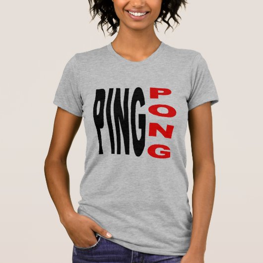 T-shirt Femme jersey fin PING PONG Tシャツ (正面)