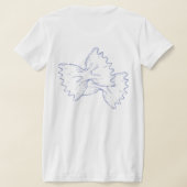 T-shirt femme « Pasta Lover » – Mode foodie Italie Tシャツ (レイダウン裏面)