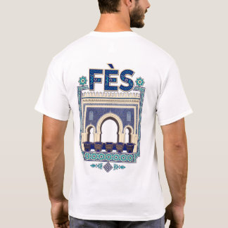 T-shirt Fès Maroc - illustration architecturale Tシャツ