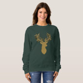 T-Shirt Floral Antlers スウェットシャツ (正面フル)
