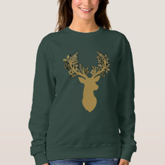 T-Shirt Floral Antlers スウェットシャツ