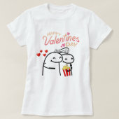 T-shirt Flork meme happy valentine's day Tシャツ (デザイン正面)