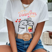 T-shirt Flork meme happy valentine's day Tシャツ