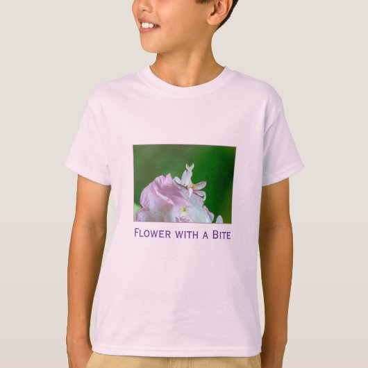 T-Shirt - Flower with a Bite Tシャツ (正面)