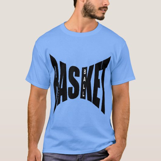 T-shirt foncé bleu caroline BASKET BALL Tシャツ (正面)