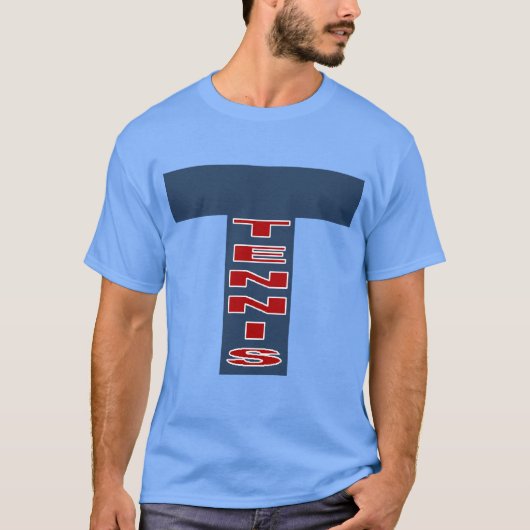 T-shirt foncé bleu caroline TENNIS Tシャツ (正面)
