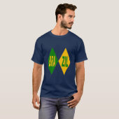 T-shirt foncé marine homme BRAZIL Tシャツ (正面フル)