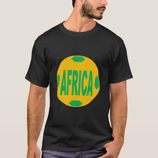 T-shirt foncé noir homme AFRICA Tシャツ (正面)