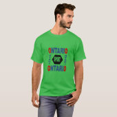 T-shirt foncé vert trèfle ONTARIO SPORT Tシャツ (正面フル)