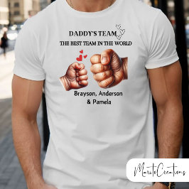 T-shirt for dad,  daddy's team, father's day tシャツ