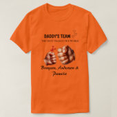 T-shirt for dad, daddy's team, father's day tシャツ (デザイン正面)
