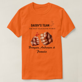 T-shirt for dad, daddy's team, father's day tシャツ