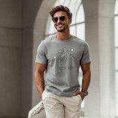 T-shirt for dad with father and son silhouette tシャツ