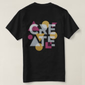 T-shirt for everyone, with modern prints. tシャツ (デザイン裏面)