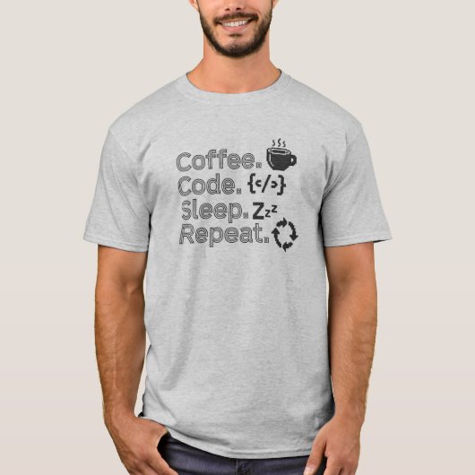 T-Shirt for Programmers and Developers Tシャツ (正面)