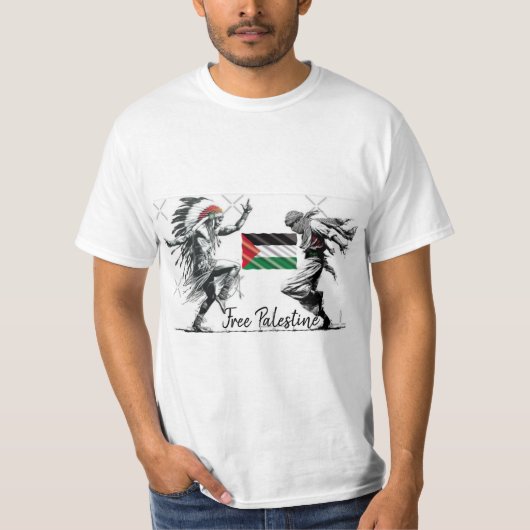 T-shirt free palestine tシャツ (正面)