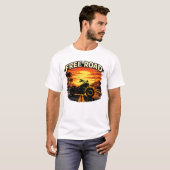 T-shirt Free Road for biker motorcycle Tシャツ (正面フル)