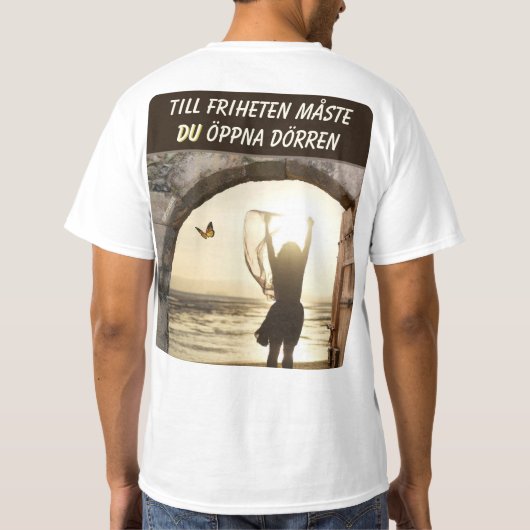 T-shirt — Frihetens dörr Tシャツ (裏面)