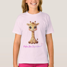 T-shirt girafe kawaii – Little Wild One Tシャツ