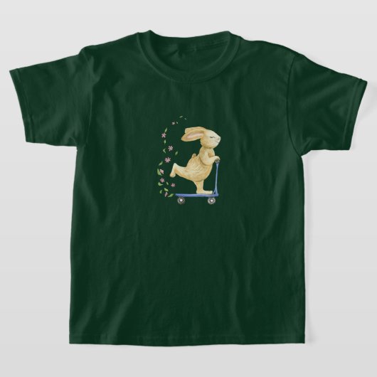 T-Shirt Girls - Cute Rabbit Tシャツ (レイダウン)