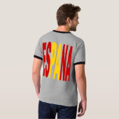 T-shirt gris dos homme   ESPANA  Tシャツ (裏面フル)