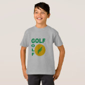 T-shirt gris enfants DESIGN GOLF SPORT Tシャツ (正面フル)