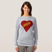 T-shirt gris femme  BARCELONA Tシャツ (正面フル)