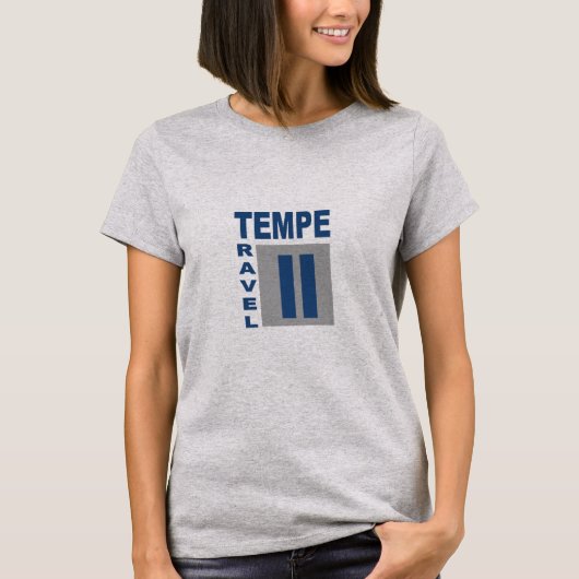 T-shirt gris femme  TEMPE  TRAVEL  ARIZONA Tシャツ (正面)