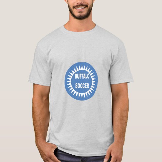 T-shirt gris homme BUFFALO SOCCER Tシャツ (正面)