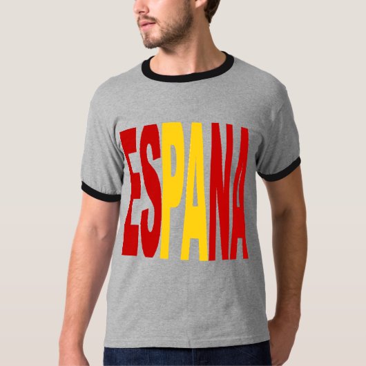 T-shirt gris homme ESPANA Tシャツ (正面)