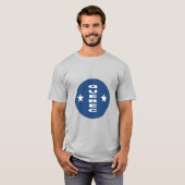 T-shirt gris homme QUEBEC Tシャツ (正面フル)