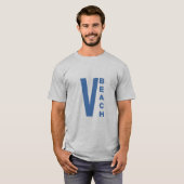 T-shirt gris homme  VIRGINIA BEACH Tシャツ (正面フル)