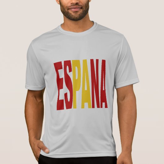T-shirt gris manches courtes homme ESPANA Tシャツ (正面)