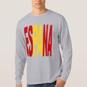 T-shirt gris manches longues ESPANA Tシャツ (正面)