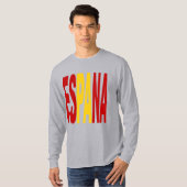 T-shirt gris manches longues   ESPANA Tシャツ (正面フル)